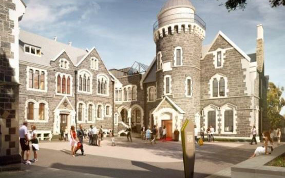 An artist's rendering of the Arts Centre hotel.