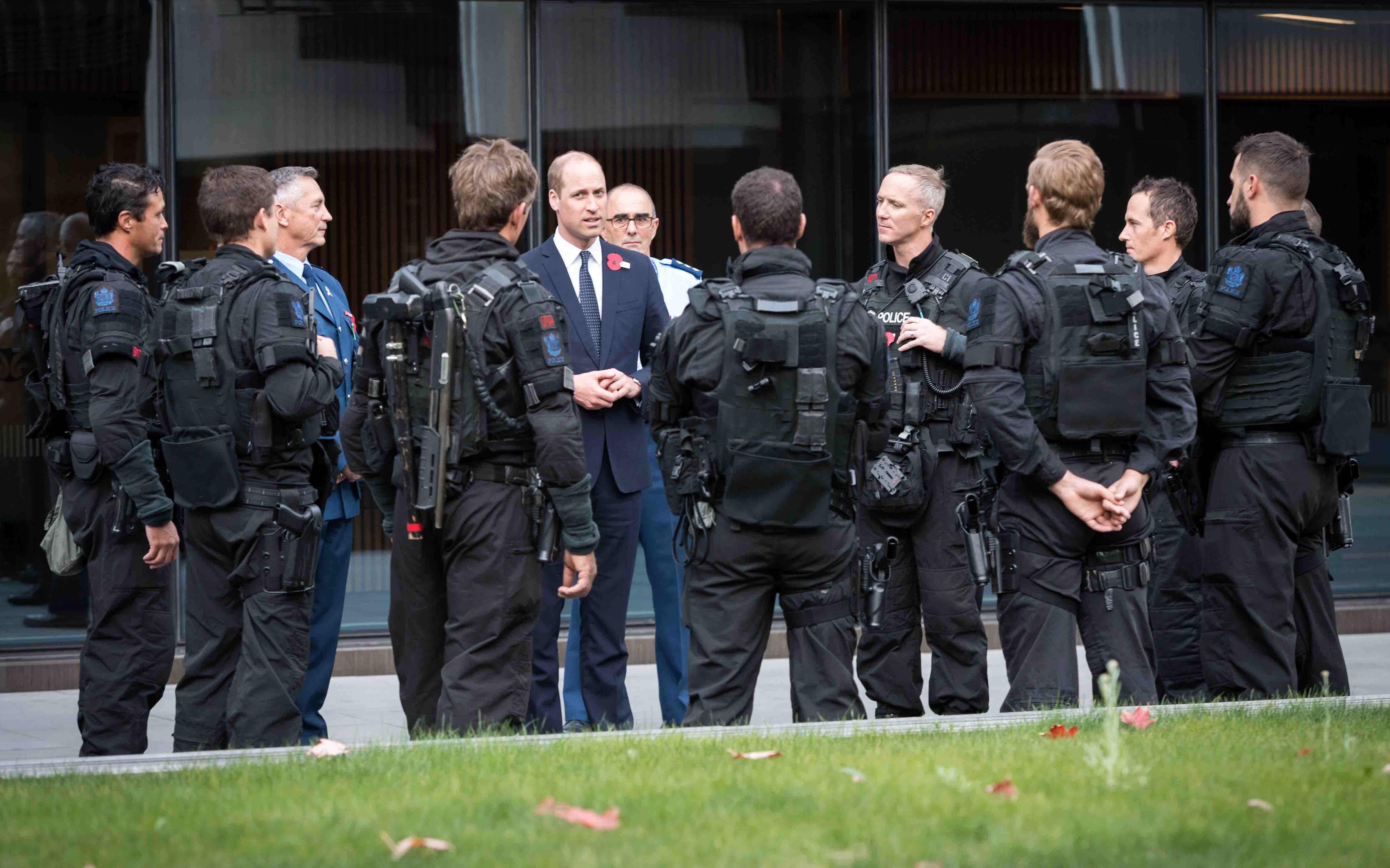 'Prince William meets members of the Armed Offenders Squad