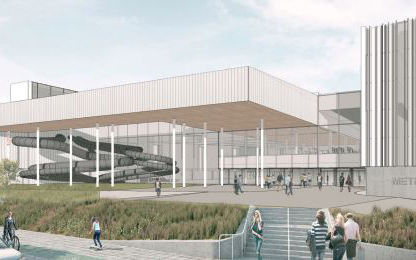 Artist's impression of the northern entry.