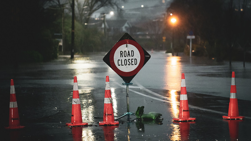 Heavy rain causing surface flooding in parts of Christchurch and Banks Peninsula